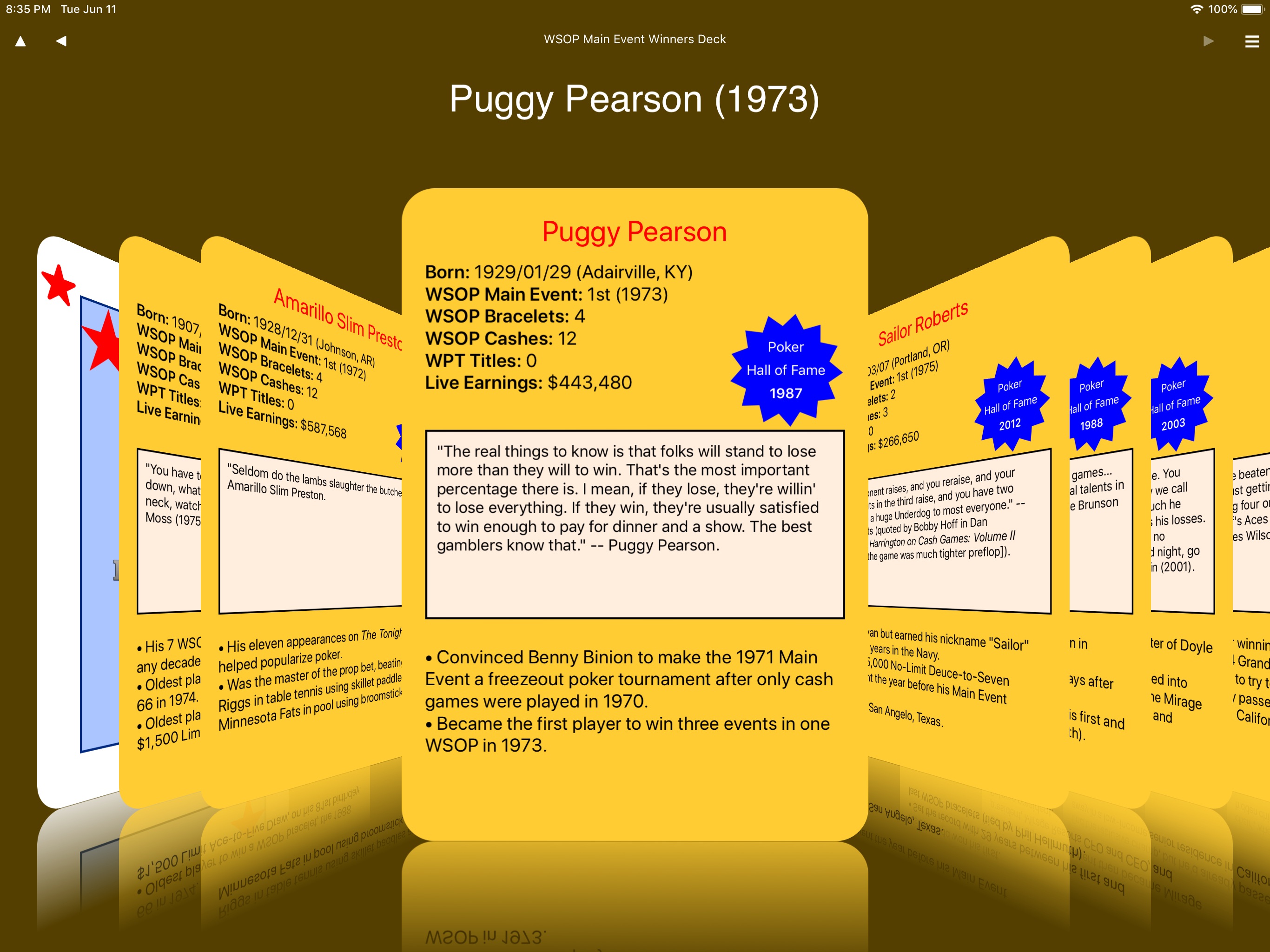 Player Card Back
